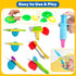 Playdough Tools for Kids, 24 Pieces Play Dough Tools Set with Rolling Pins,Playdough Cutters,Playdough Extruders,Scissor...