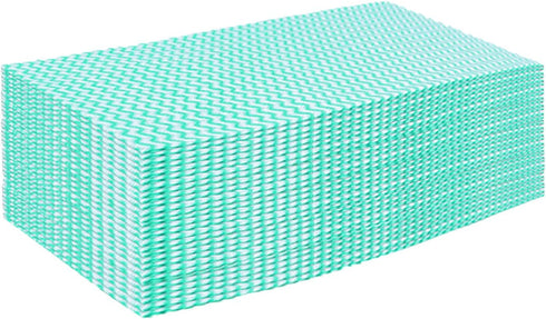 50 Pack Green Disposable Dish Cloths Heavy Duty Reusable Cleaning Cloths Dish Rags for Kitchen 23.6x11.8inches...