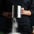 Flour Sifter, 3 Cup Flour Sifter for Baking Fine Mesh Rotary Hand Crank with Loop Agitator for Quick Sifting, Flour Sifter Stainlees Steel, Crank ...