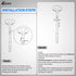 EASACE Telescopic Back Scratcher with Long Handle 21.5 Inch Adjustable Backscratchers Telescoping for Women Men Pregnant Extendable Head Body Scra...