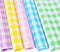 50 Sheets 28 * 20 Inch Pastel Tissue Paper Buffalo Plaid Wrapping Tissue Pink Yellow Blue Green Purple Tissue Paper for Gift Bags for Birthday, Ba...