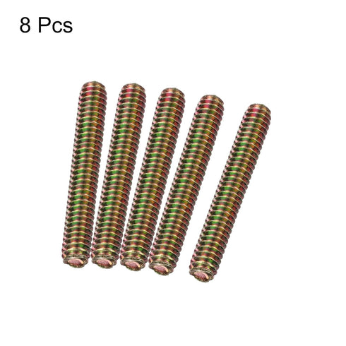uxcell 8pcs Fully Threaded Rods 1/4x1-3/4" All Thread Studs Long Threaded Screw Carbon Steel for Furniture Garden Railing Mounting Assembly Fasten...