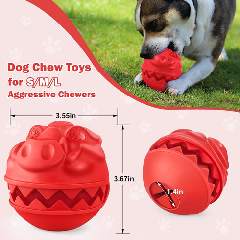 Indestructible Dog Toys for Aggressive Chewers Large Breed, Interactive Dog Toys for Large Dogs, Tough Dog Balls Chew Toys for Aggressive Chewers,...