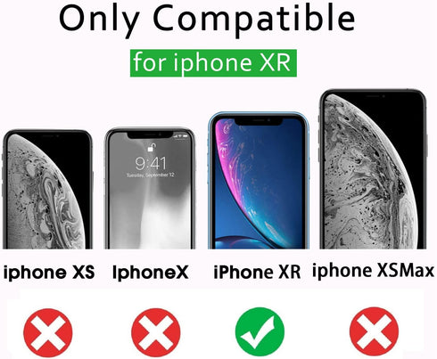 Hitaoyou iPhone xr case with Camera Cover,iPhone xr Phone Case, iPhone xr case with Kickstand Military Grade Shockproof Heavy Duty Protective with...