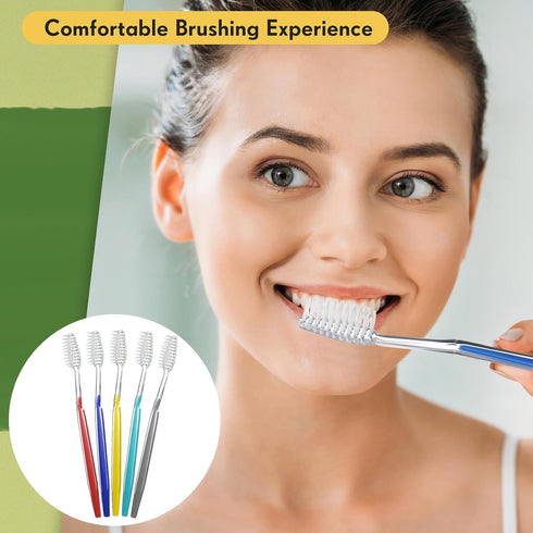 20 Sets Disposable Toothbrushes with Toothpaste and Comb Travel Toothbrushes Bulk Individually Wrapped Toothbrush Kit 7 Inch Mini Portable Toothbr...