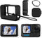 Hero 12 11 10 9 Silicone Sleeve Protective Case + ?6 PCS? Tempered Glass Screen Protector for Hero 11 10 9, Accessories Kit for GoPro Hero 12 11 1...