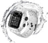 Compatible with for Apple Watch Band Case 42mm 44mm Series 5/4/3, IP68 Waterproof Case with Soft Silicone Band and Anti-Scratch Protector, 360°Pro...