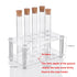 Ackers Transparent Acrylic Test Tube Bottle Small Glass Holder, Built-in Handle, 12 Tube Capacity, 0.87" (22mm) Holes for 25ML Test Tubes(Detachab...