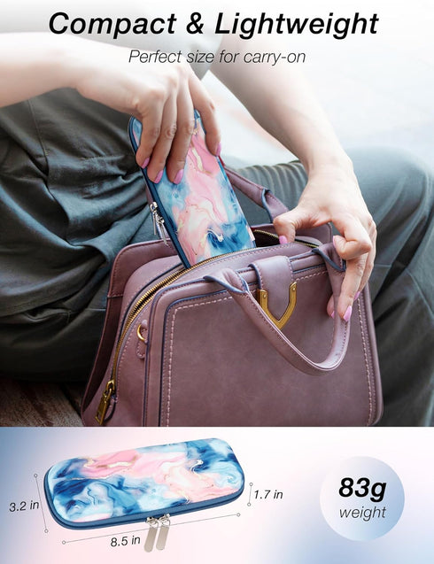 Insulin Cooler Travel Case - Upgraded EVA Diabetes Cooler Travel Case with 2 TSA Approved Ice Packs, Waterproof Medicine Travel Case Cooler for In...