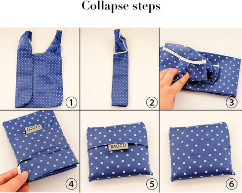 Cloth Tote Bags, Reusable, Foldable, Recycle for Shopping, Fits in Pocket, Eco Friendly for Groceries, Water Resistant, Lightweight, Strong & Dura...