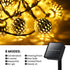 Solar String Lights for Outside, 9.8FT 20LED Outdoor Solar String Lights with 8 Mode, Moroccan Solar Fairy Lights, Waterproof Globe Solar Twinkle ...