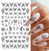 Butterfly Nail Stickers 3D Self-Adhesive Rose Nail Art Stickers Gothic Design Star Nail Decals Black Sun Moon Flame Flower Nail Art Supplies for W...