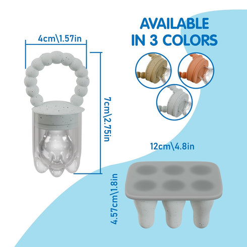 Baby Fruit Feeder-Fruit Holder for Baby BPA-Free Silicone Feeder Baby Fruit Feeder for Babies 4-12 Months Baby Fruit Food Feeder Pacifier Breast M...