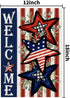 Independence Day 4th of July Garden Flag Burlap 12x18 Inch Double Sided, Patriotic American Stars and Stripes Yard Outdoor Decor DF304...