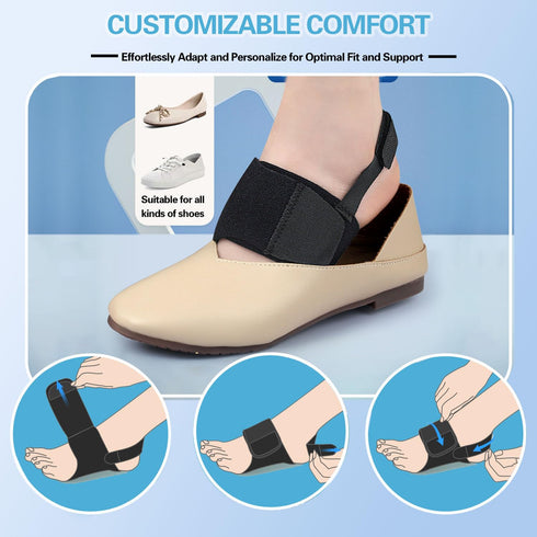 Arch Support Brace (Pair) -Arch Support Sleeves for Plantar Fasciitis Relief,Adjustable Arch Support Compression Bands, Orthotic Support Sleeves w...