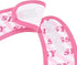 Littleforbig Cotton Waterproof Babydoll Printed Adult Bib with Adjustable Velcro Closure - Pretty in Pink Sissy Bib...