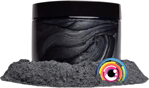Eye Candy Pigments Premium Grey Mica Powder - Storm Grey (50gr) - for Epoxy, Resin, Soap, Paint, Woodworking, Acrylic Pouring, Bath Bombs, Fishing...