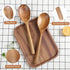Kitchen Wooden Cooking Spoon, Solid Acacia Wood Serving Spoons for Mixing Stirring, Nonstick Kitchen Utensils Tableware Ladle Scoop for Soup Stews...