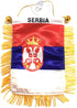 Serbia Serbian flags for cars accessory sticker decals small mini banners design window rearview mirror style accessories homes windows STICKS to ...