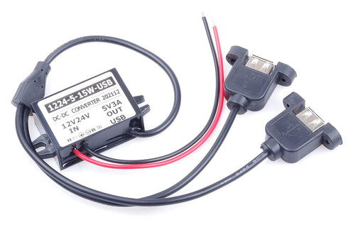 DC-DC 9V 12V 24V 36V 8V-40V to 5V 3A 15W Mini USB Step-Down Power Supply Module Car Power Converter Module Over-Temperature Over-Current Short Cir...