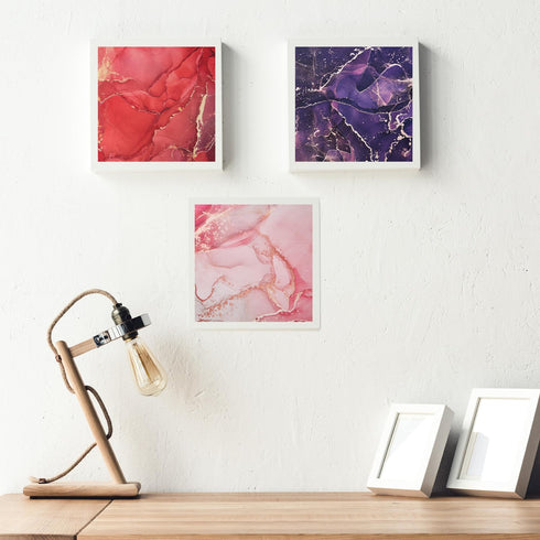 24pcs 6 x 6 Inch Marbled Scrapbook Paper, 12 Styles Aesthetic Paper Sheets Bronzing Design Single Sided Decorative Marble Pattern Paper Pad Craft ...