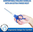 PET MAGASIN Pet Thinning Shears - Professional Thinning Scissors with Toothed Blade - Blue...