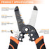 Wire Stripper with Cutter and Crimper, Professional Crimping/Stripping tool/Multi-Tool, twist/cutting/wire Hand Tool, Stripping for AWG 10-20(Wire...