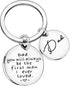 Dad Gift from Daughter Son Key Chain Men Wedding Gifts Fathers Day Dad you will always be the first man i ever loved...