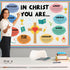 Christian Jesus Bulletin Board Decoration Set Religious Cross Bible Bulletin Board Borders You Are Positive Paper Cutouts Inspirational Christian ...