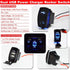 Universal 3pcs Rocker Switch LED Light & Rear light & USB Power Charge Toggle Switch Blue Backlit 20A 12V Compatible with ATV UTV RZR Ranger Maver...