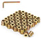 M6 x 15mm Wood Inserts Bolt Furniture Screw in Nut Threaded Fastener Connector Hex Socket Drive for Wood Furniture, 50 PCS...