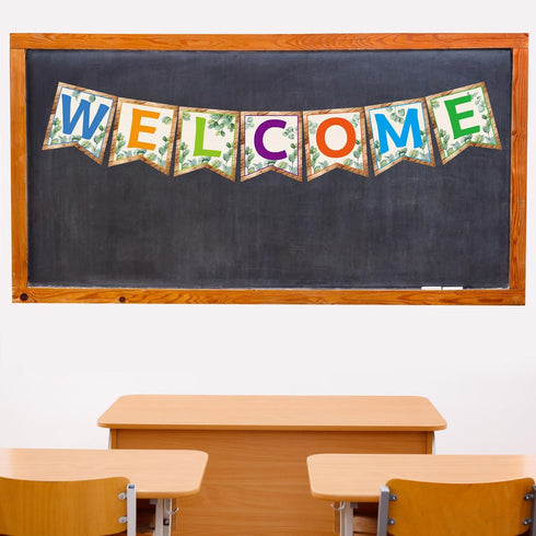 Eucalyptus Welcome Banner Classroom Bulletin Board Decoration Boho Classroom Welcome Sign Decor...