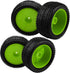 OD 88mm/3.46" Rubber Tire Front Rear Tyre & Plastic Wheel Rims 12mm Hex Hub Compatible with Redcat Tornado Shockwave HPI HSP Kyosho Losi 1/10 Scal...