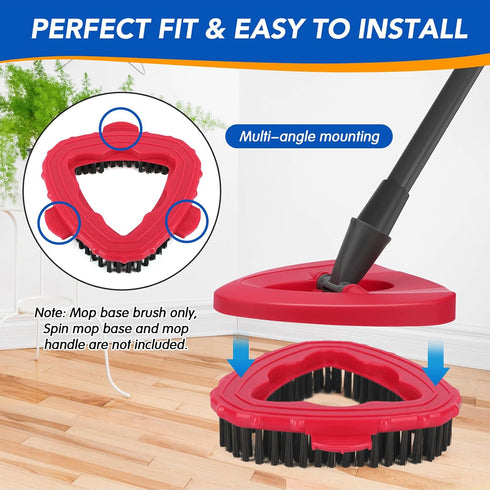 Spin Mop Scrub Brush Head for O Ceda EasyWring 1-Tank System – Hard Bristle Brush scrub attachment for oceda scrubber mop head for Bathroom, Kitch...
