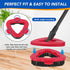 Spin Mop Scrub Brush Head for O Ceda EasyWring 1-Tank System – Hard Bristle Brush scrub attachment for oceda scrubber mop head for Bathroom, Kitch...
