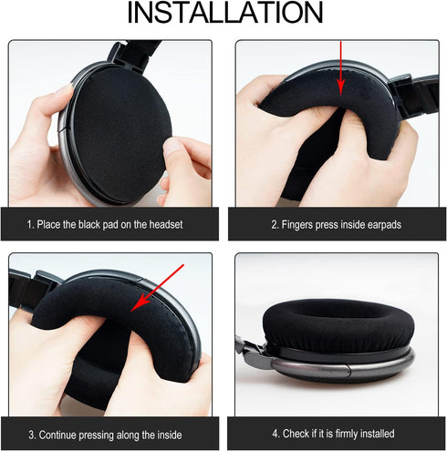 Gvoears HD600 Earpads for Sennheiser HD650/HD600/HD660S/HD545/HD525/HD535 Headphones, Ear Cushion Replacement Also fit for Massdrop X HD6XX/HD58X ...