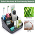 Toothbrush Holders for Bathroom Counter Organizer - 6 Slots Bamboo Tooth Brushing Holder for Family Kids, Electric Toothbrush and Toothpaste Holde...