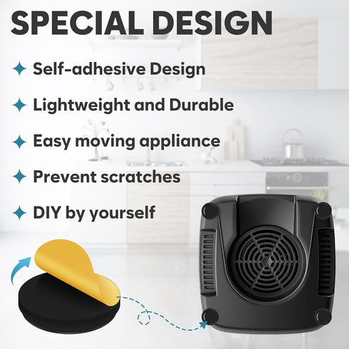 Appliance Sliders for Kitchen Appliances 24 PCS Self-Adhesive Small Kitchen Appliance Accessories Kitchen Hacks Easy to MovIing & Space Saving Kit...