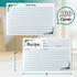 Recipe Card 4x6, 100 Count Blank Recipe Cards Double-Sided, 4x6 Recipe Cards for Bridal Shower...