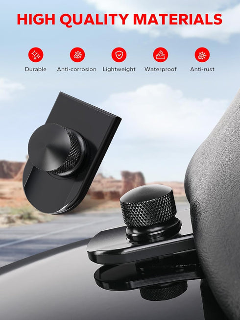 Amazicha Black Seat Bolt Tab Screw Mount Knob Cover Fit for Harley Touring 1996-2024...