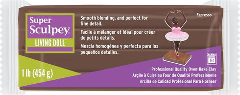 Sculpey Espresso Super Living Doll 1lb Clay...
