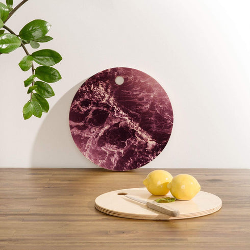 Society6 Nature Magik Pink Ocean Waves Cutting Board, 11.5"...