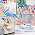 Acrylic Paint Brush Set,9 Packs / 90 pcs Nylon Hair Brushes for All Purpose Oil Watercolor Painting?Miniature Detail Painting Artist Professional ...