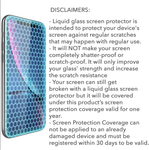 Luvvitt Liquid Glass Screen Protector With $250 Screen Protection - Scratch Resistant Wipe On Coating for All Smartphones Tablets Smartwatches - U...