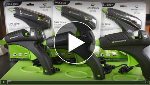 Surebonder Plus Series High Temperature Hot Glue Gun, Green/Black...