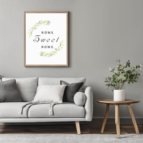 Posterizer 1 pcs-Home Sweet Home-minimalistic modern wall sign-Artistic Word Art-Typography Art-Chic Home Decor- UNFRAMED Wall Art...