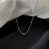 Simple Choker Necklace for Women 925 Sterling Silver Dainty Satellite Bead Pendant Clavicle Chain Minimalist Mother‘s Day Graduation Jewelry Gift ...