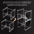 2Pcs Tea Bag Storage Organizer, Stackable Clear Plastic Tea Holder and Coffee Pod Containers, Sugar Creamer Box for Drawer Countertop Cabinet Coff...
