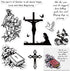 Hying Easter Religion Clear Stamps for Card Making and Photo Album Decorations, Jesus Cross Silicone Stamps Blessing Words Transparent Rubber Stam...