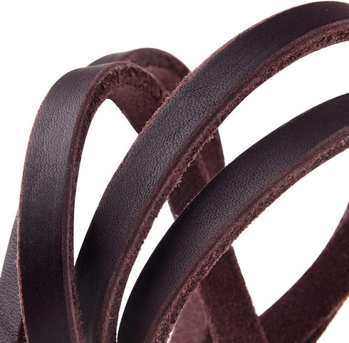 4FT / 5FT / 6FT Geninue Leather Leash for Small to Medium Dogs Training and Walking - Color Black/Brown (4FT, Brown)...